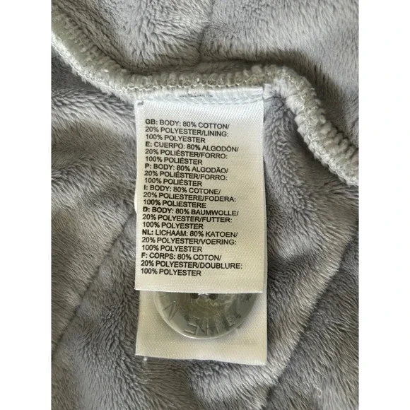 The North Face Caroluna Jacket Women S Quilted Fleece Lined Gray Full Zip Collar - Picture 8 of 12